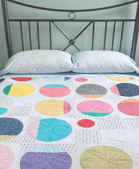 Circle Shuffle Quilt from A Modern Twist by Natalie Barnes (photo by Brent Kane, Martingale)